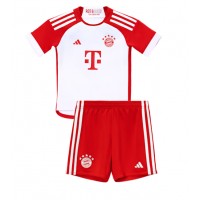 Camisa de Futebol Bayern Munich Leon Goretzka #8 Equipamento Principal Infantil 2023-24 Manga Curta (+ Calças curtas)